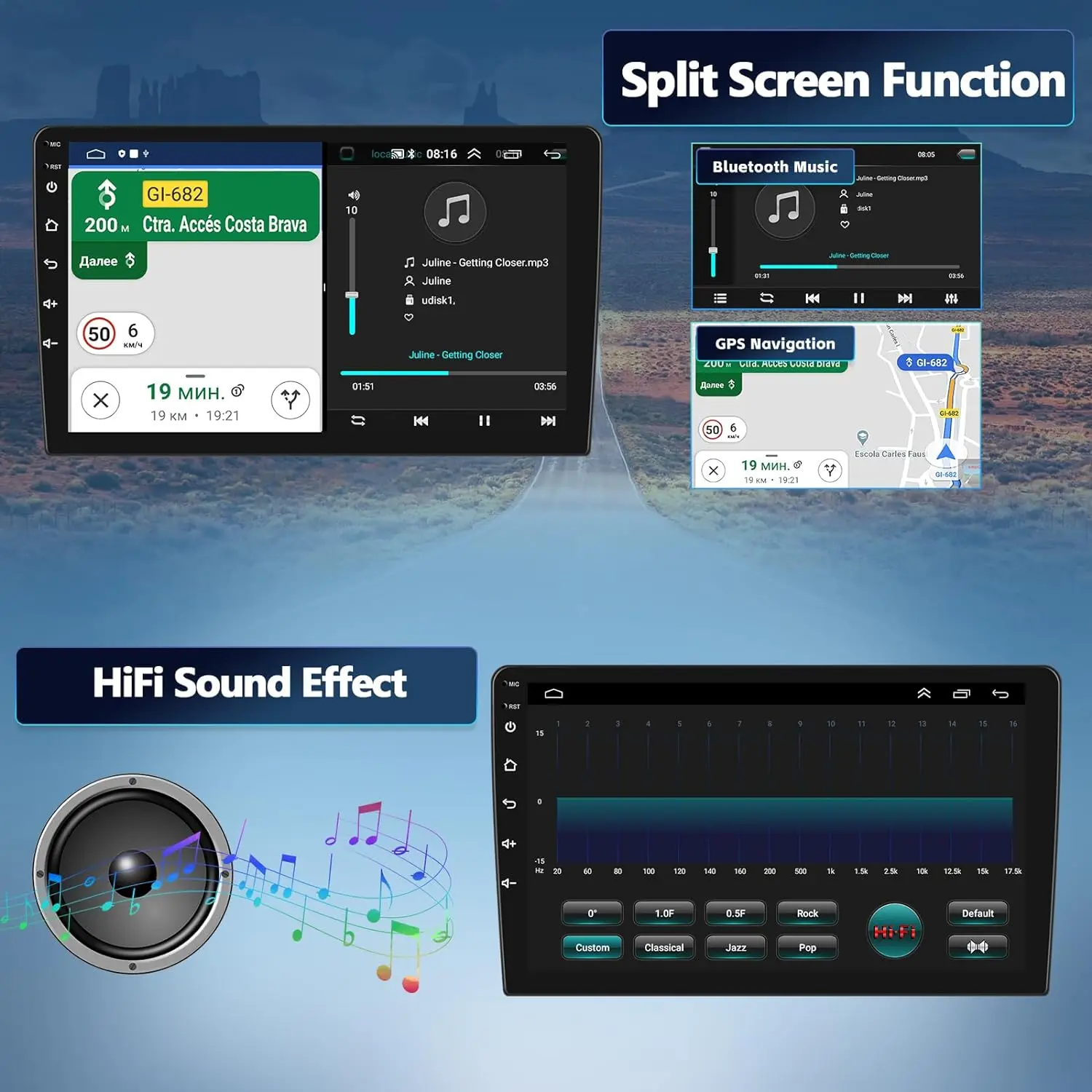 Radio Android Auto para Kia Sorento 2002-2011 - 8 nucleos GPS BT DSP - imagen 5
