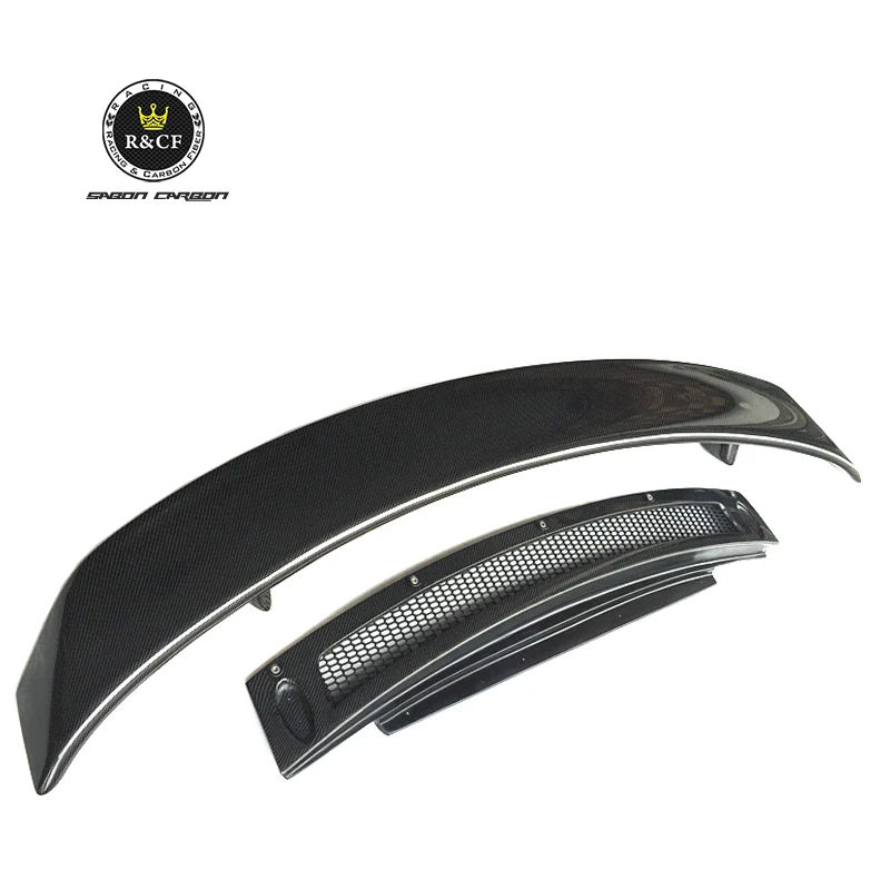 Alerón trasero doble de carbono estilo GT para Audi R8 Coupé 2009-2015
