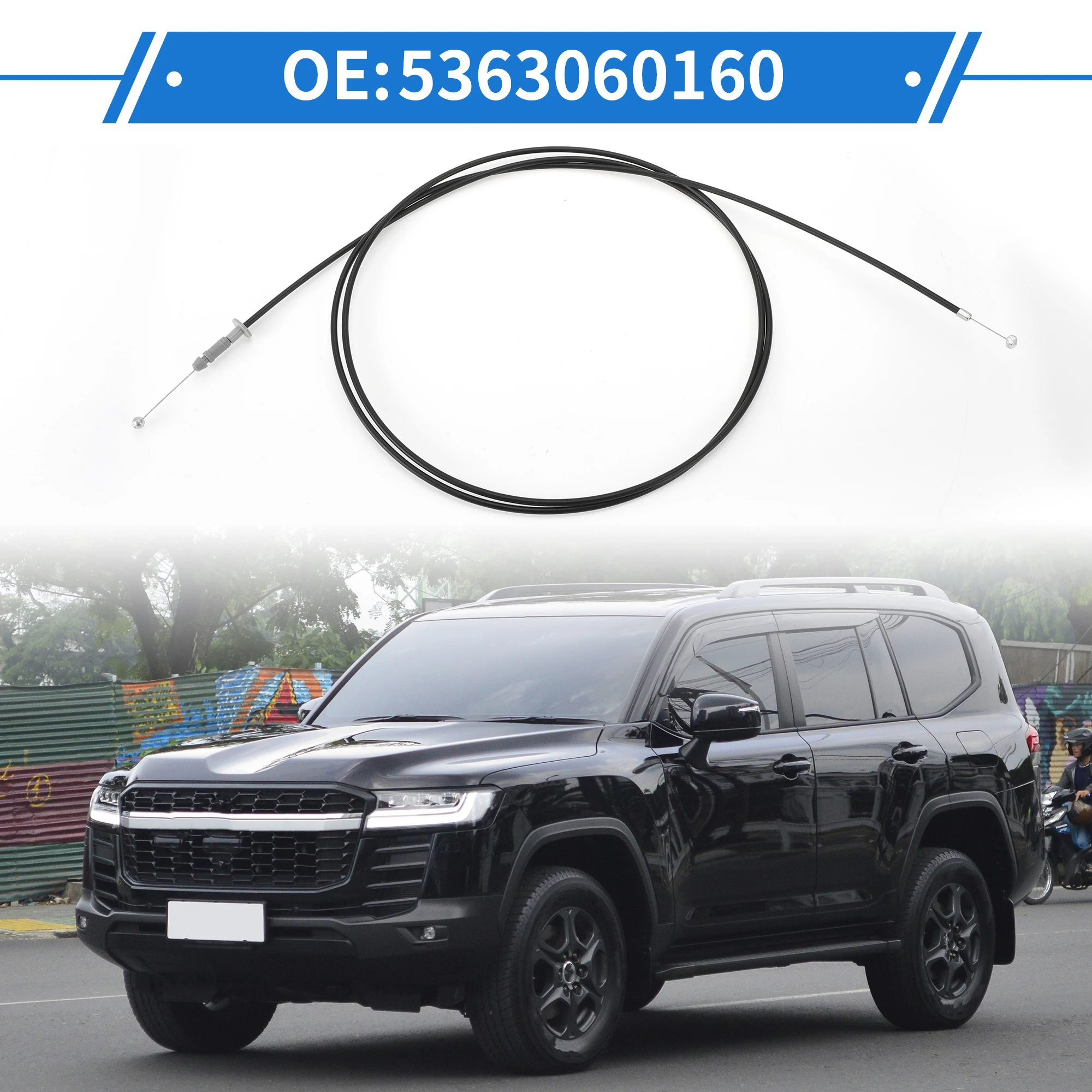 UXCELL Cable de capó para Toyota Land Cruiser - imagen 2