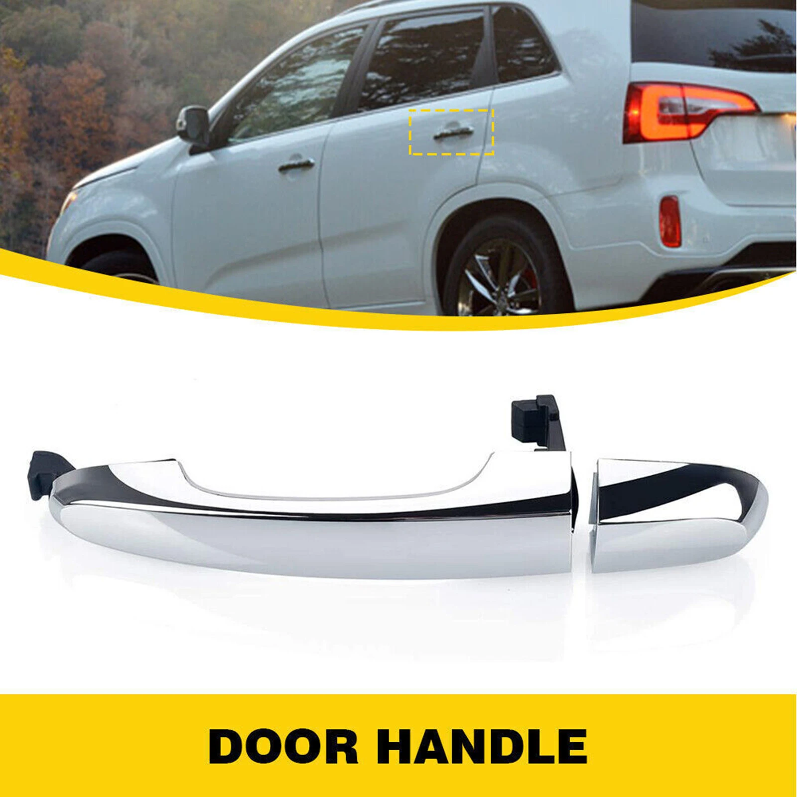 Manija exterior cromada Kia Sorento trasera derecha 2011-2015