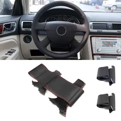 Funda de volante perforada de microfibra para VW Caddy y T5