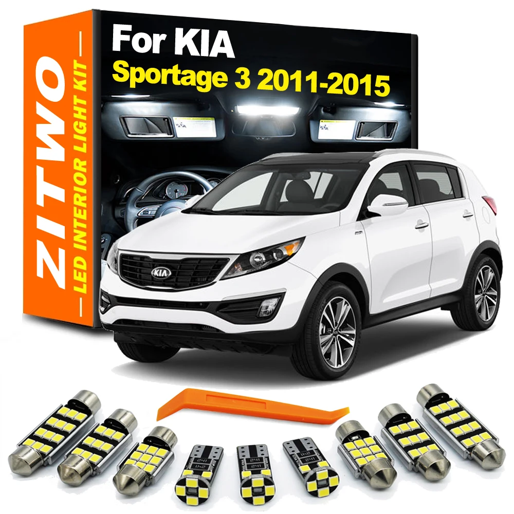 ZITWO Kit LED interior y matrícula para Kia Sportage III 2011-2015