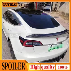 Alerón trasero Tesla Model 3 fibra de carbono estilo V 2017-2022