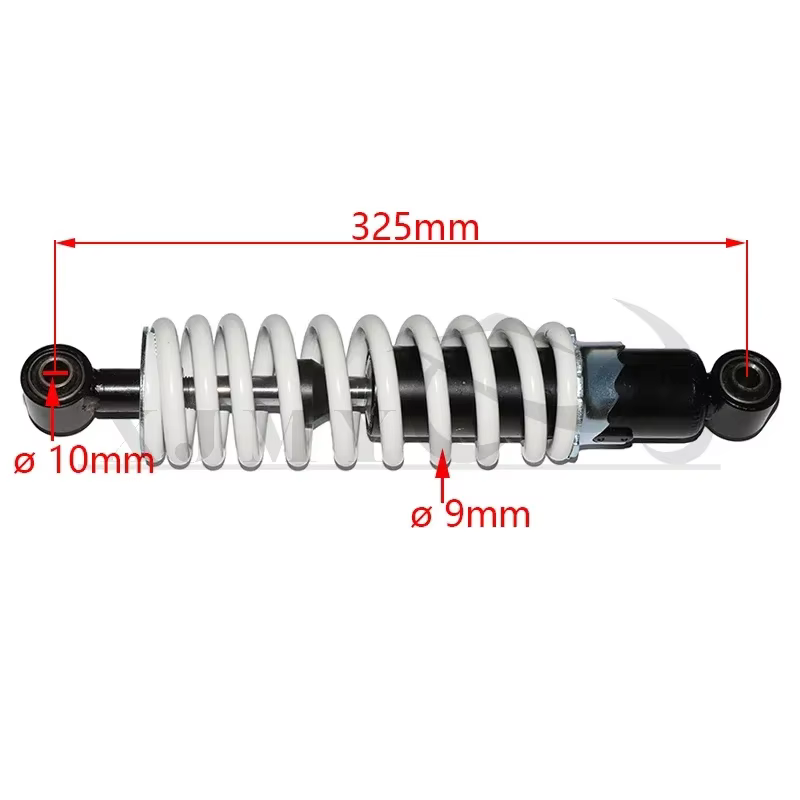 Muelle de amortiguador trasero 285-350 mm para moto, quad y kart - imagen 3