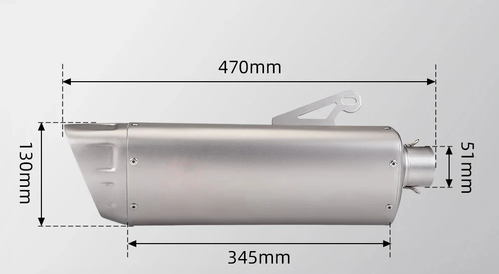 Silenciador de escape AKR para KTM RC 125/250/390 - imagen 4