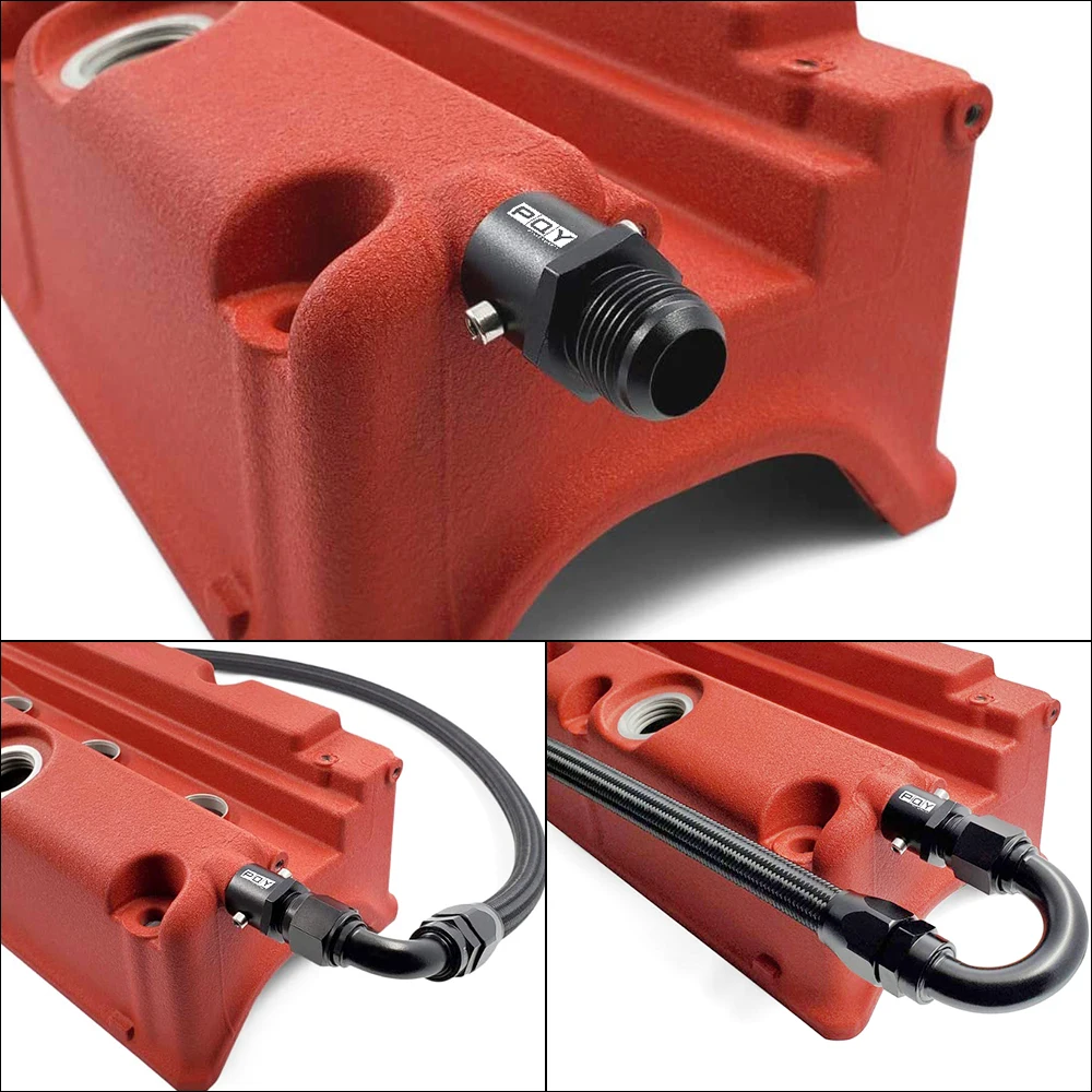Adaptador de respiradero AN10 de 19 mm para Honda K20/K24 - imagen 5