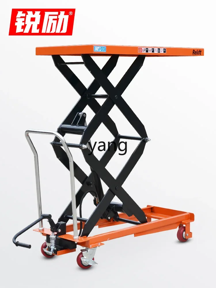 Plataforma elevadora hidráulica manual para camión – carga y descarga - imagen 3