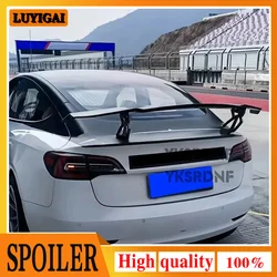 2015-2021 para Tesla Model 3 S X Spoiler modelo S alerón trasero del maletero Material de fibra de carbono Real modelo accesorios para automóviles