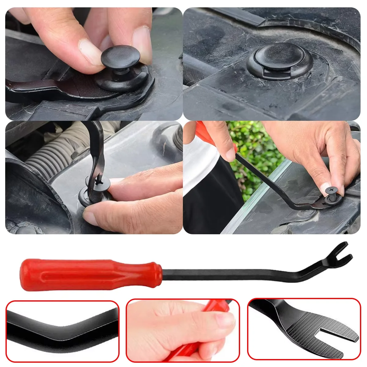 Kit fijación parachoques Nailon - Anclajes plásticos universales - imagen 4