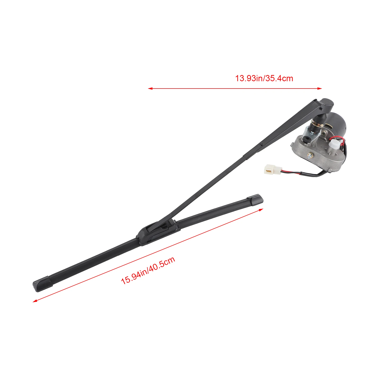 Kit de limpiaparabrisas eléctrico para UTV con motor, brazo y manguera - imagen 5