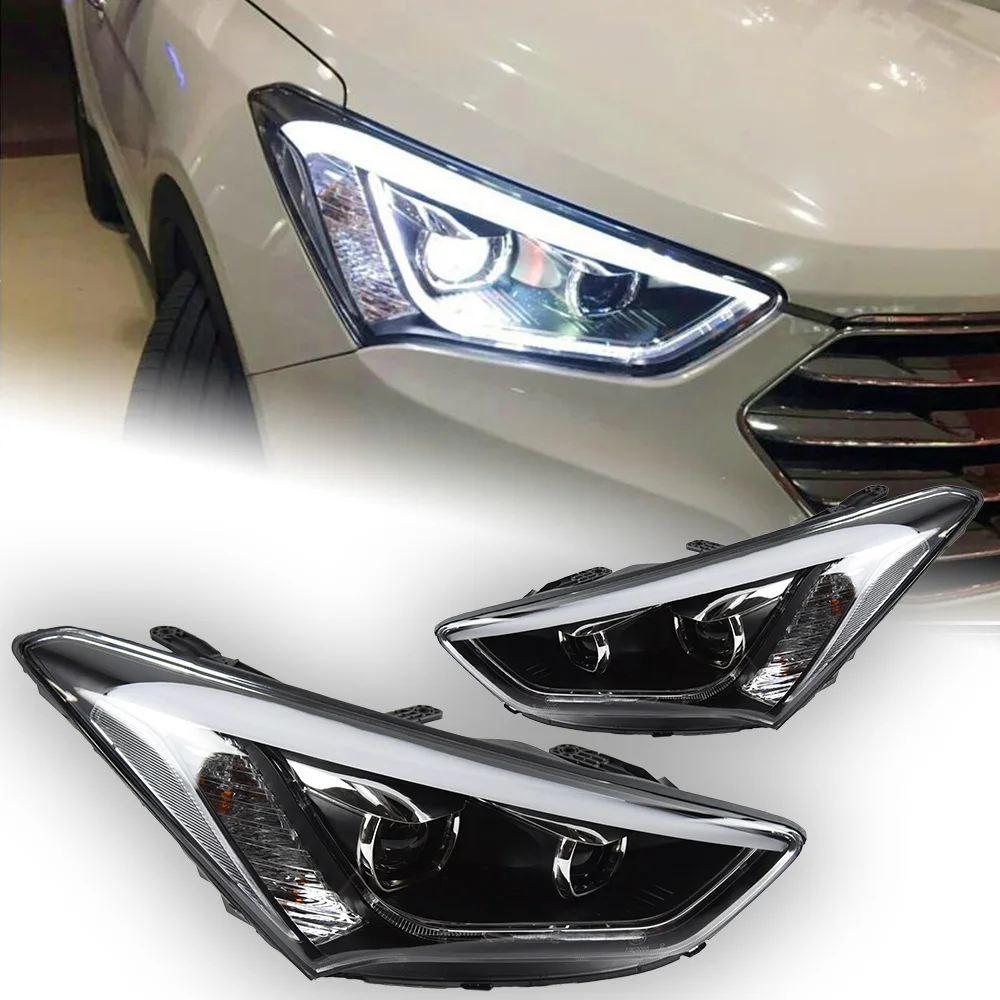 Kit faros LED Hyundai Santa Fe 2013-2016 - Lente proyector IX45 - imagen 3