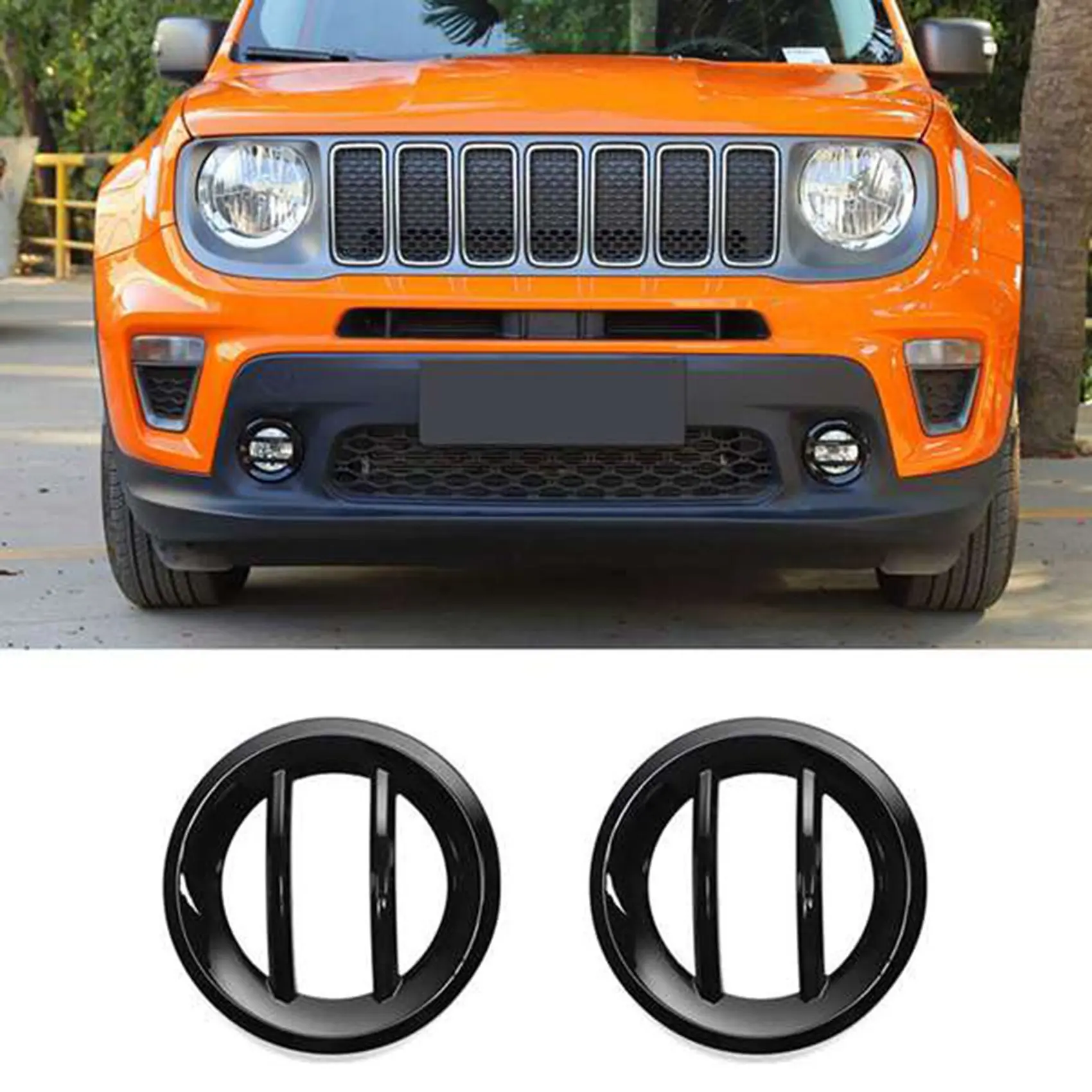 Embellecedor antiniebla delantero negro Jeep Renegade 2019-2020 - imagen 4