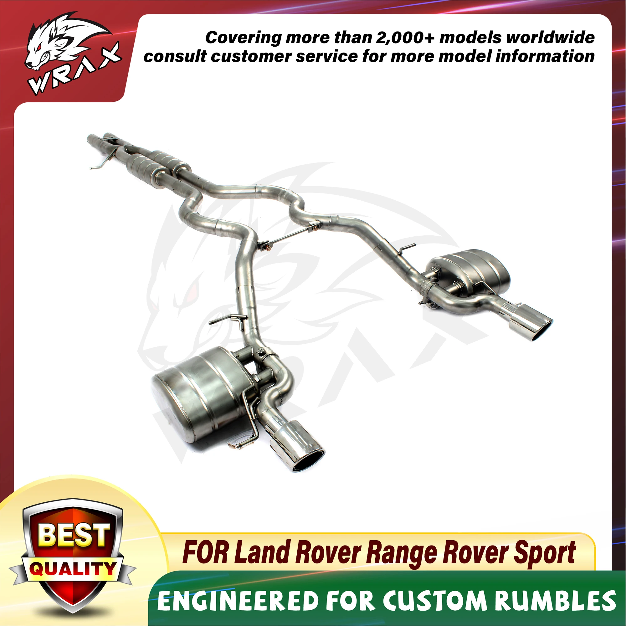 Colector escape WRAX alto flujo Range Rover