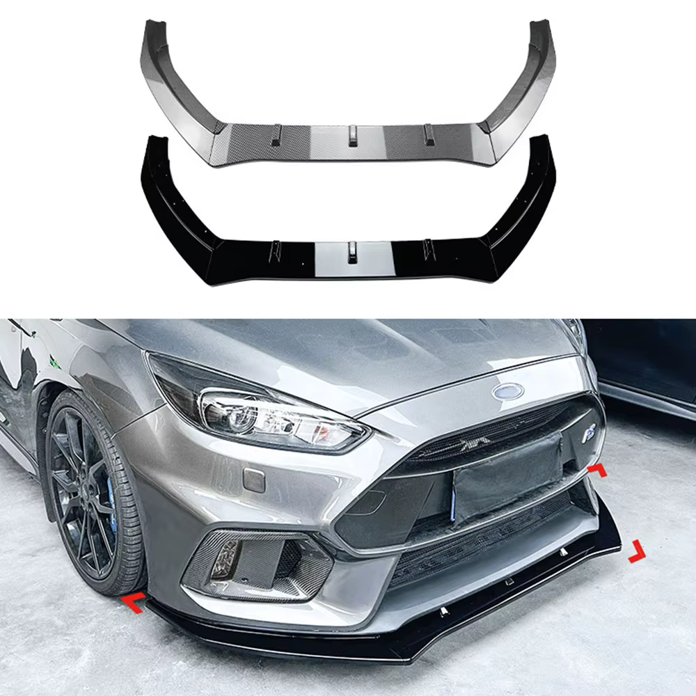 Splitter frontal ABS negro Ford Focus RS MK3 2015-2018 - imagen 2