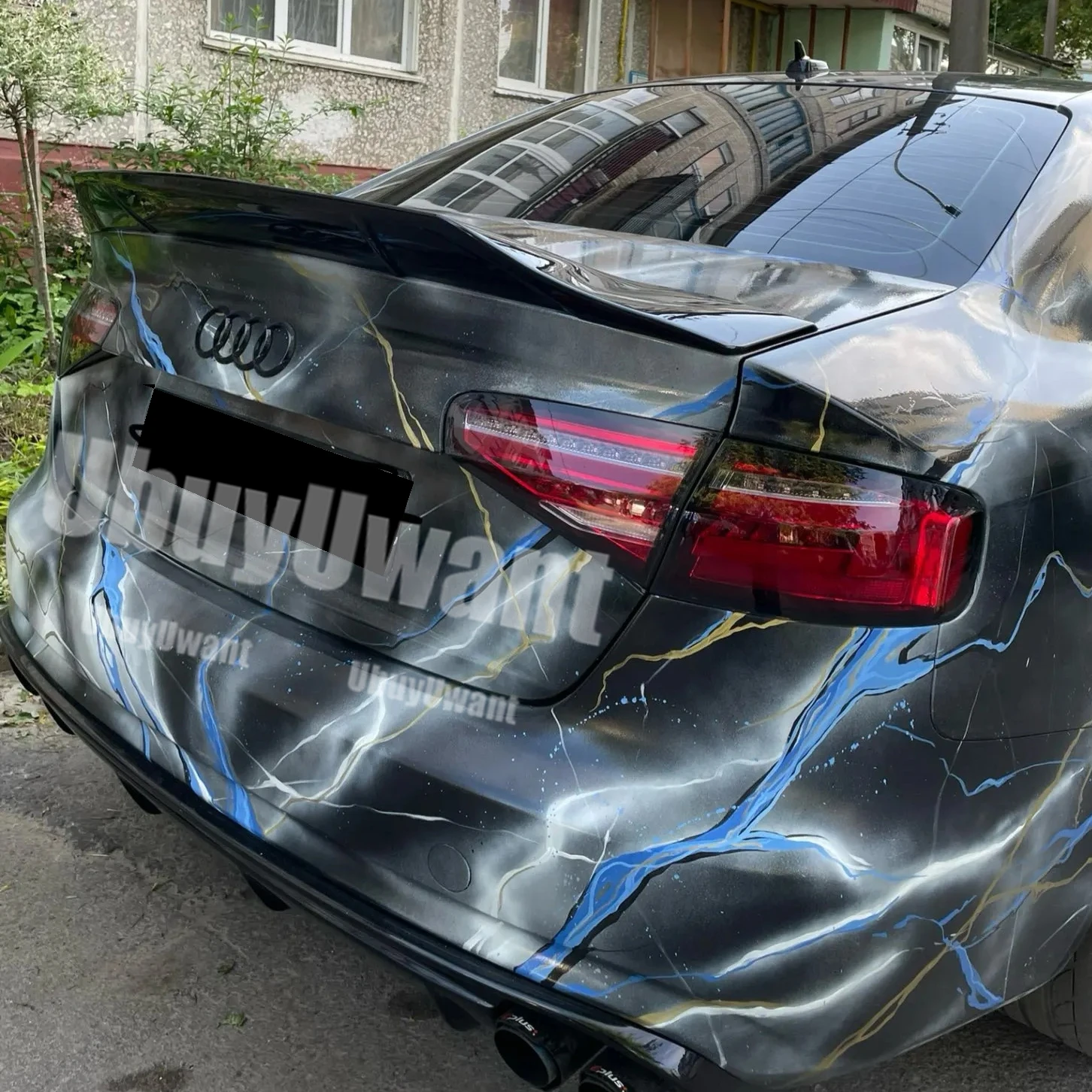 Alerón trasero Audi A4 B8 Limusina R 2009-2016 ABS negro brillante