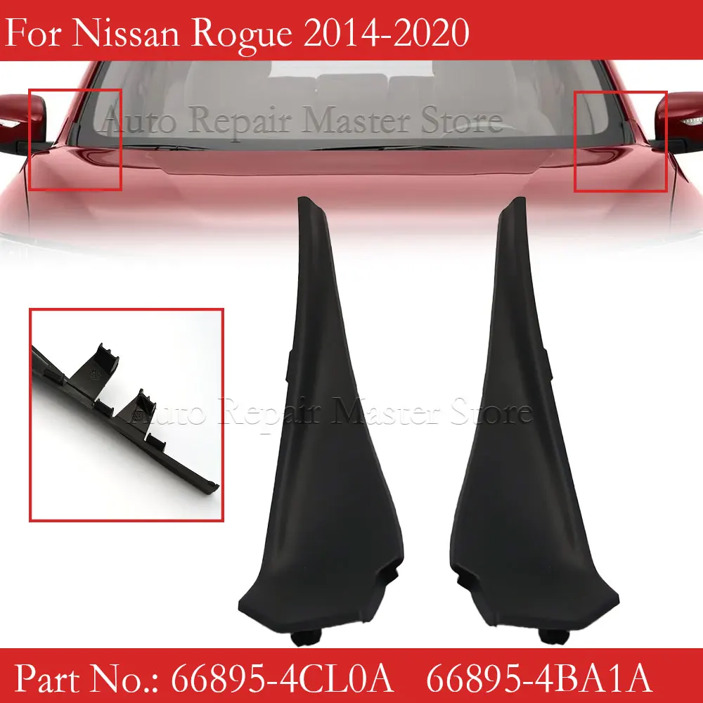 Nissan 66895-4CL0A Tapa lateral del vierteaguas Rogue 2014-2020 - imagen 2