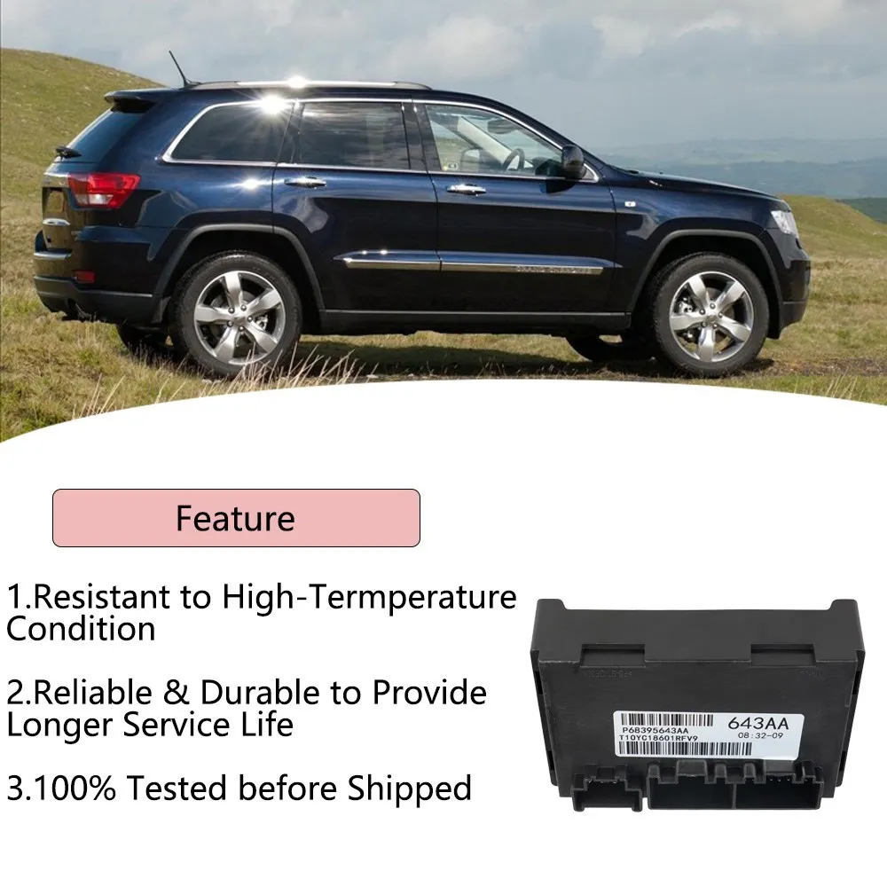 68395643AA 56029423AJ 56029423AK Módulo de Control de caja de transferencia de coche negro duradero apto para Jeep Grand Cherokee 2011 2012 2013 - imagen 5