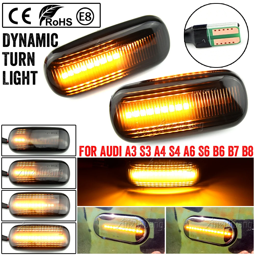 Intermitente lateral LED dinámico 8E0949127 para Audi A3, A4 y A6 - imagen 2