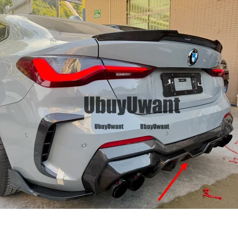 Para G22 G23 parachoques de fibra de carbono Real difusor de coche divisor de parachoques cubierta delantal embellecedor para BMW M440i m-tech 2020 + - imagen 4