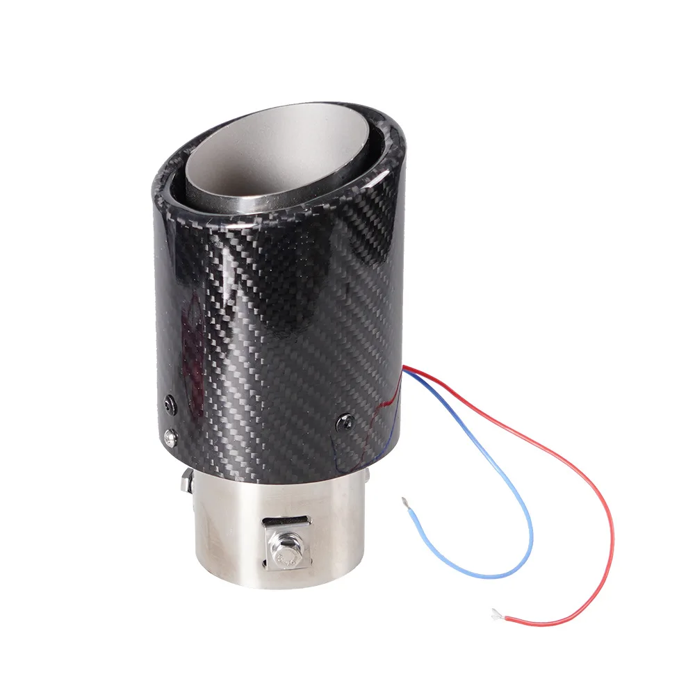 Punta de escape fibra carbono 63-65mm LED - Accesorio para coche - imagen 4