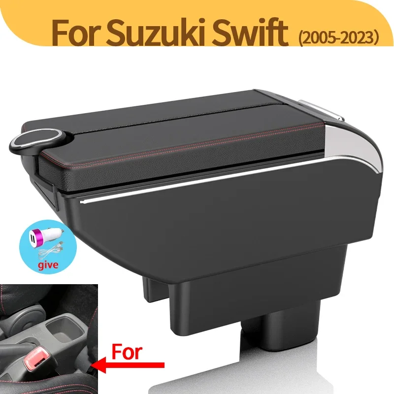 Organizador reposabrazos con portavasos para Suzuki Swift 2005-2024