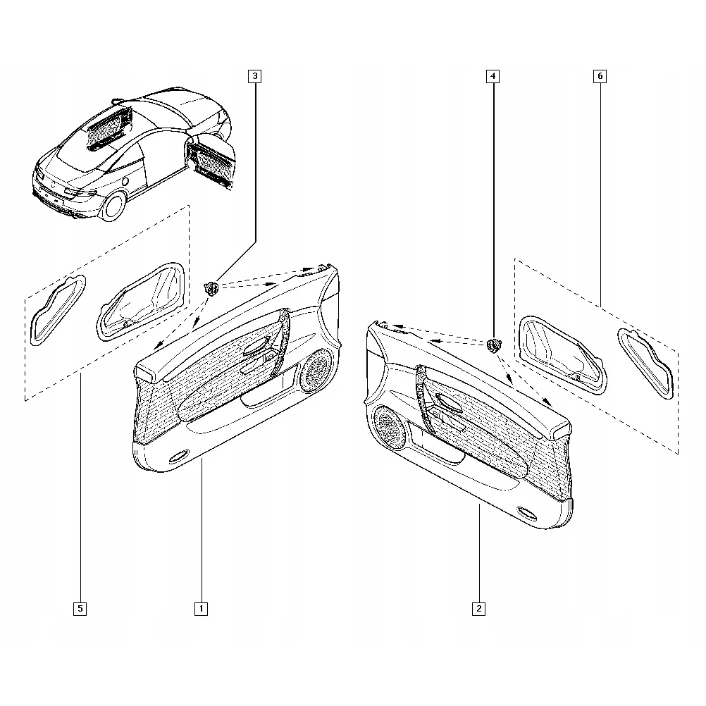 Clip retención panel embellecedor puerta interior 10mm Vauxhall Vivaro - imagen 4