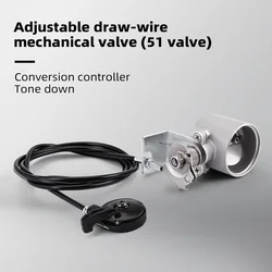 Válvula de escape electrónica 51 mm para moto con mando