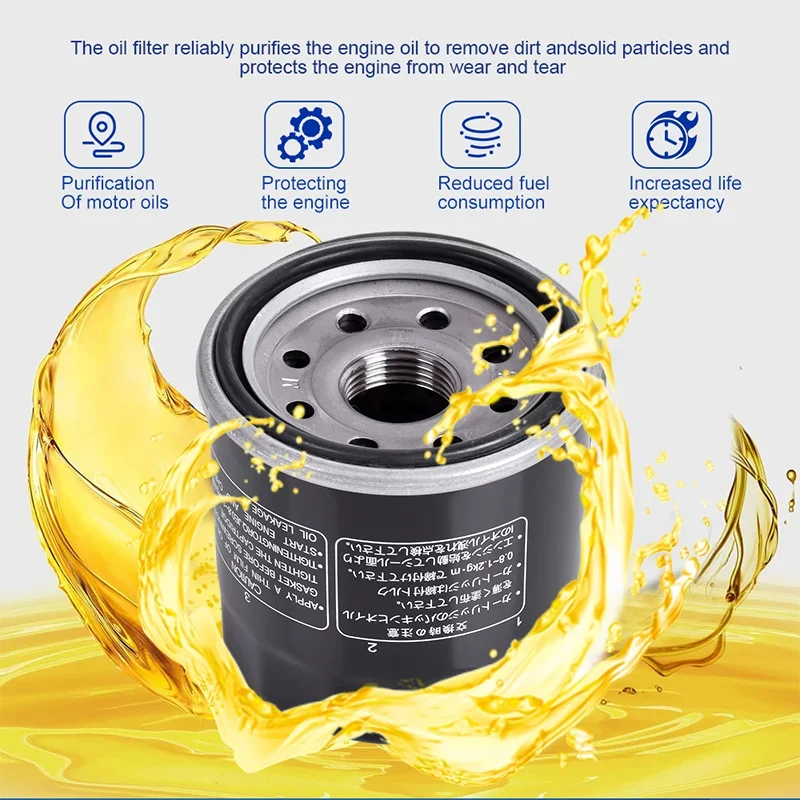 Filtro de aceite Honda para SH300 ADV350 NSS250 15410-MCJ-000 - imagen 3