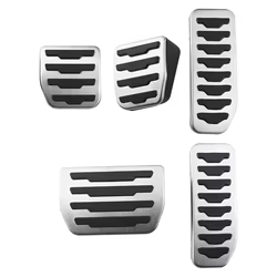 Cubiertas de Pedal de embrague de freno de combustible de coche de acero inoxidable para Land Rover Freelander 2 2007-2014 accesorios interiores