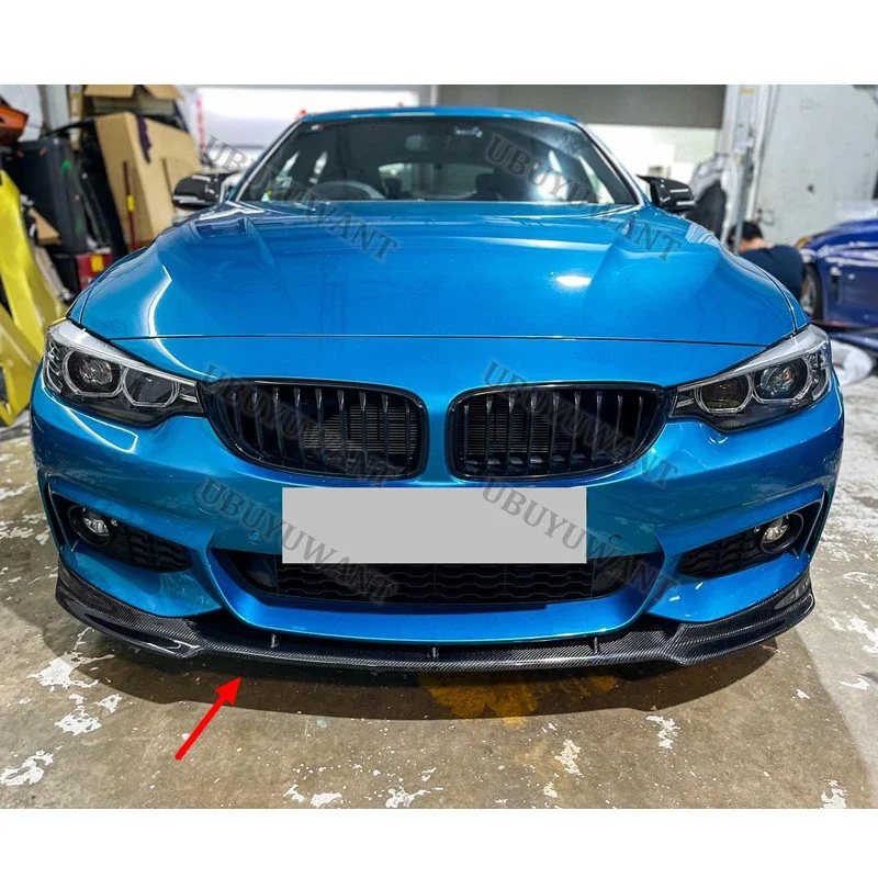 3 uds para BMW F32 F33 F36 M Sport 2013-2020 alerón de barbilla delantera divisores de parachoques Kits de carrocería de labio delantero