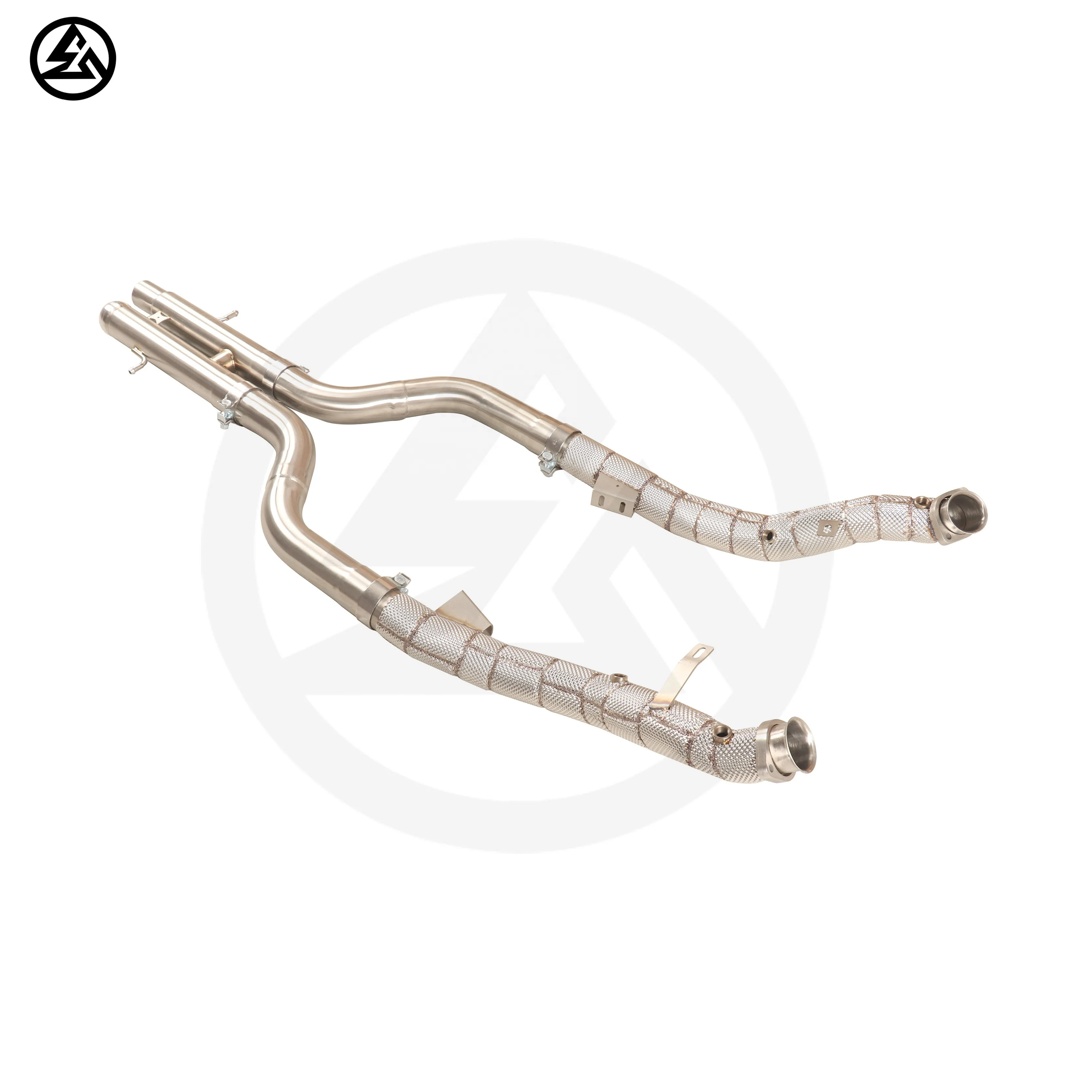CSZ bajante de escape SS304 para Mercedes W221 5.5 V8 TT S63 2011-2015 tubo recto - imagen 5