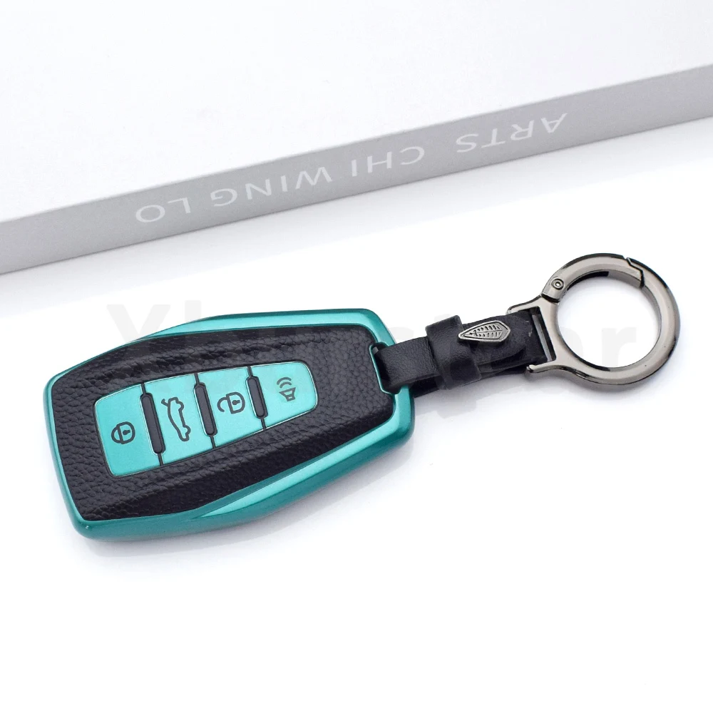 Funda de cuero TPU para llave de coche Geely