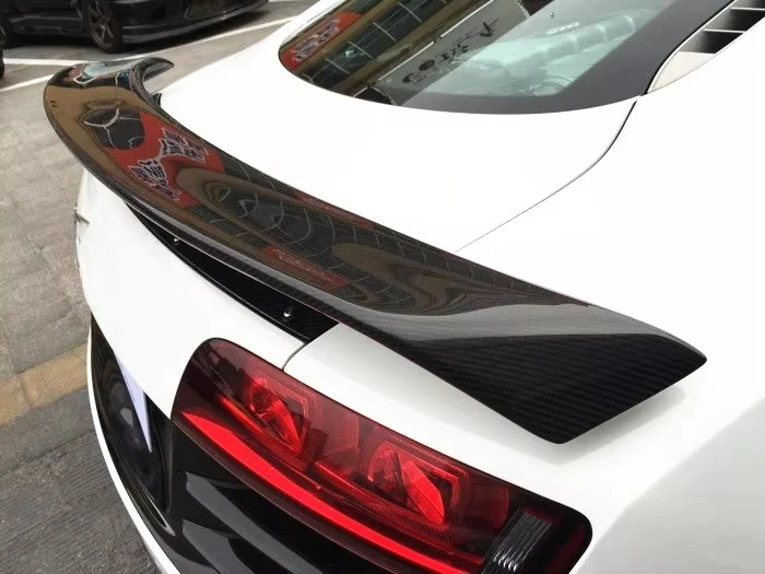 Alerón trasero doble de carbono estilo GT para Audi R8 Coupé 2009-2015 - imagen 4