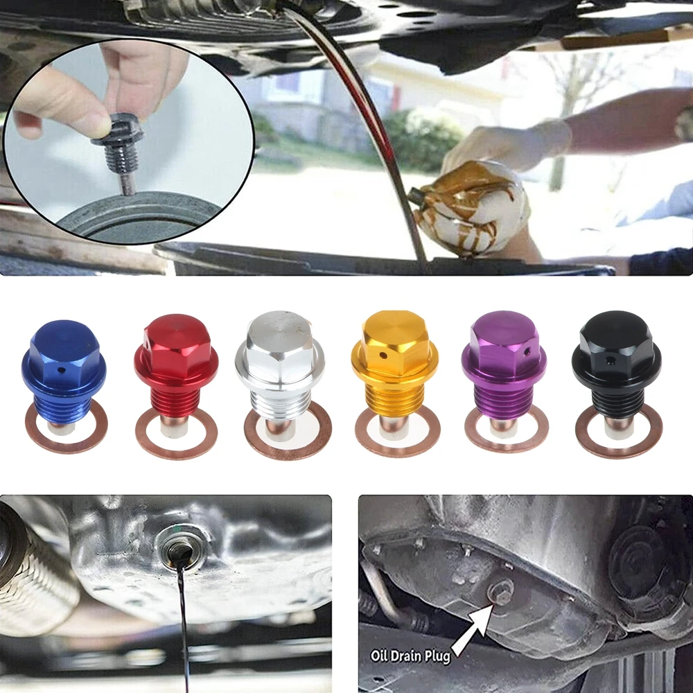 Tapón magnético de vaciado de aceite M12/M14/M24 para coche - imagen 5