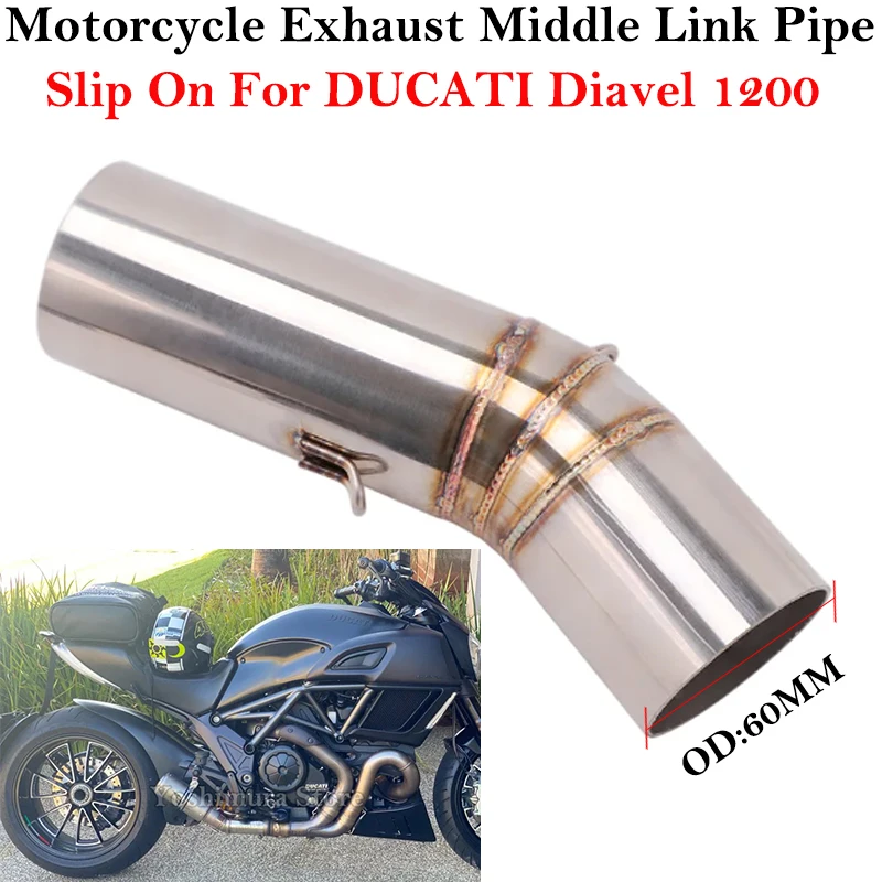 Silenciador escape DUCATI Diavel 1200 modificado 60mm