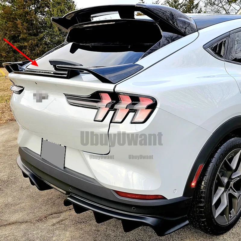 Alerón trasero ABS efecto fibra de carbono Ford Mustang Mach-E 2021+ - imagen 3