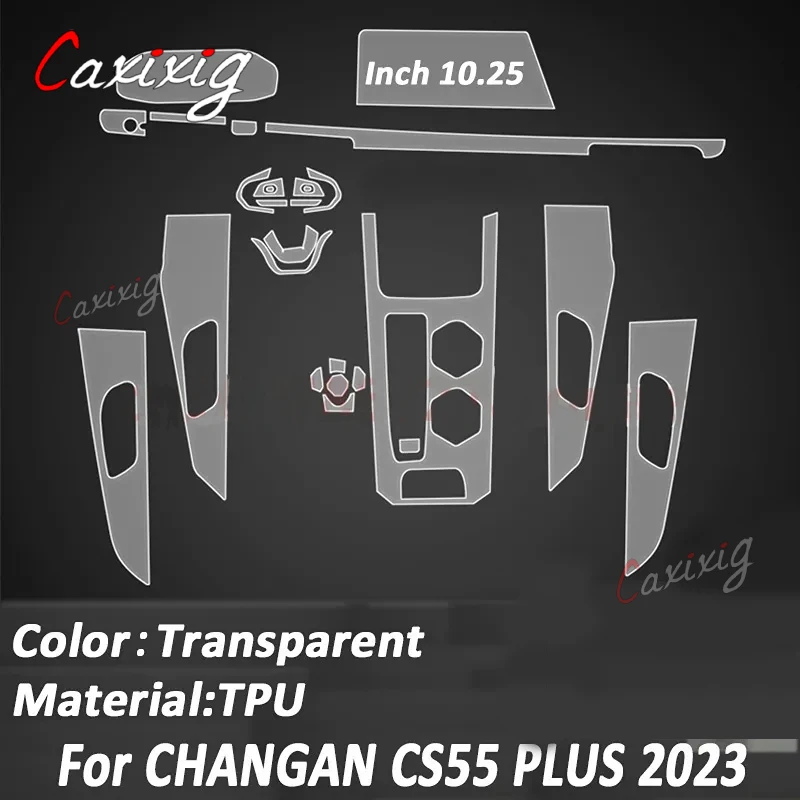 Protector TPU transparente para consola central Changan CS55 Plus - imagen 2