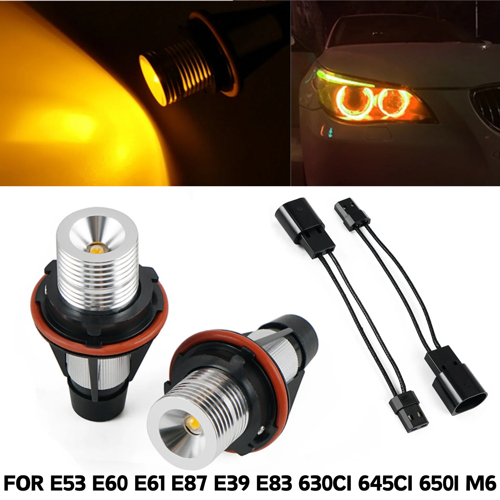 Kit LED ojos de ángel para BMW E87 E60 E61 X3 – bombillas posición CANBUS