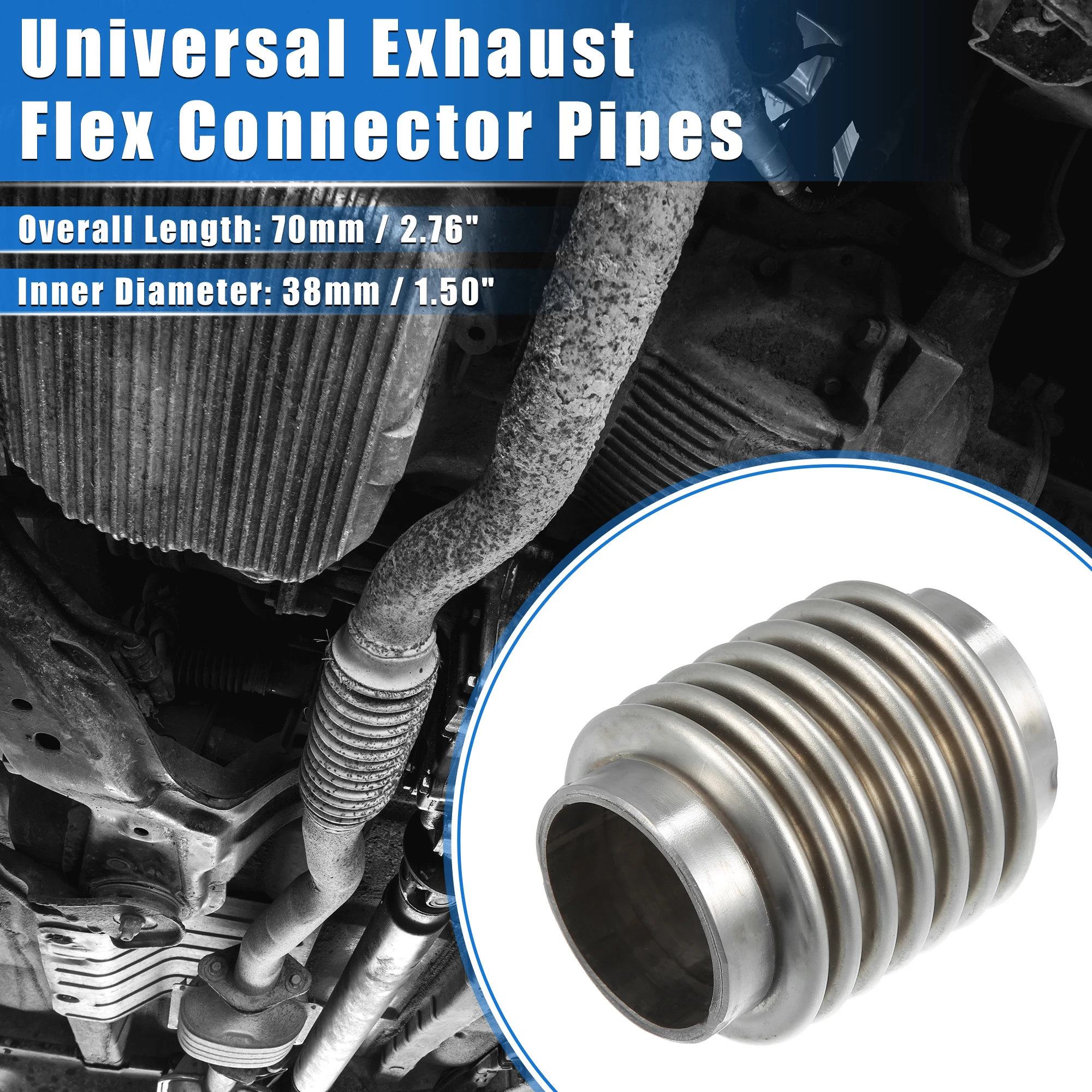 Tubo flexible escape X Autohaux Universal - junta múltiple medida