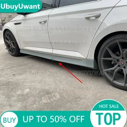Faldón lateral fibra de carbono negro brillante Skoda Superb 2015-2019