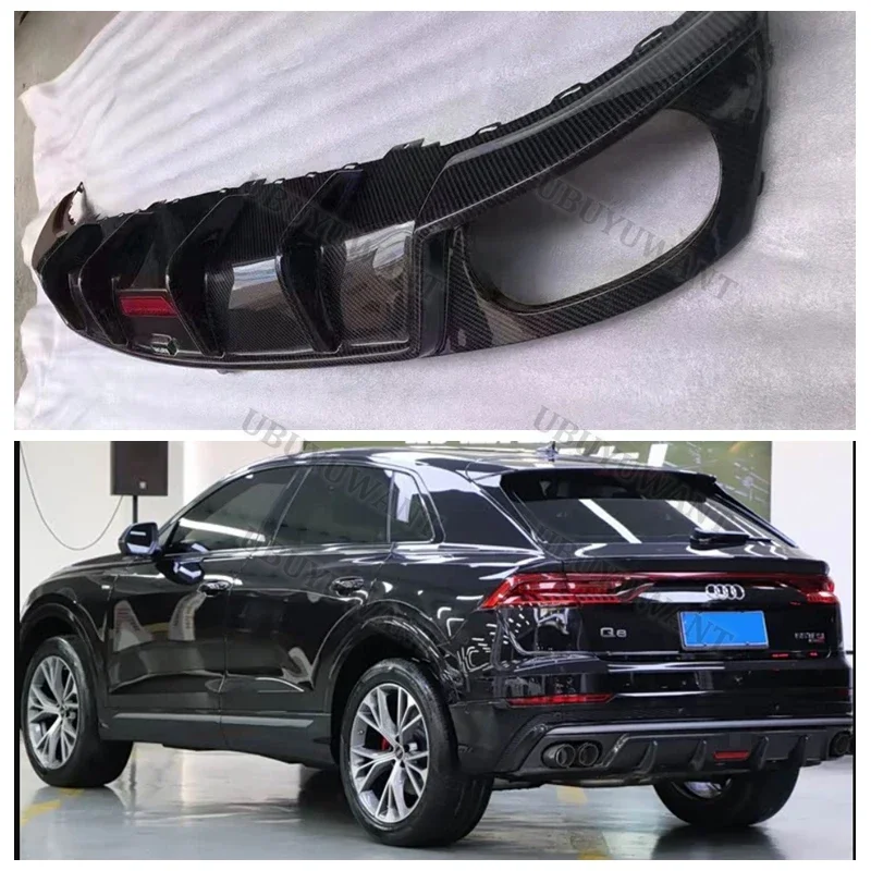 Alerón trasero fibra de carbono Audi Q8 SQ8 2019-2023 – Negro mate - imagen 5