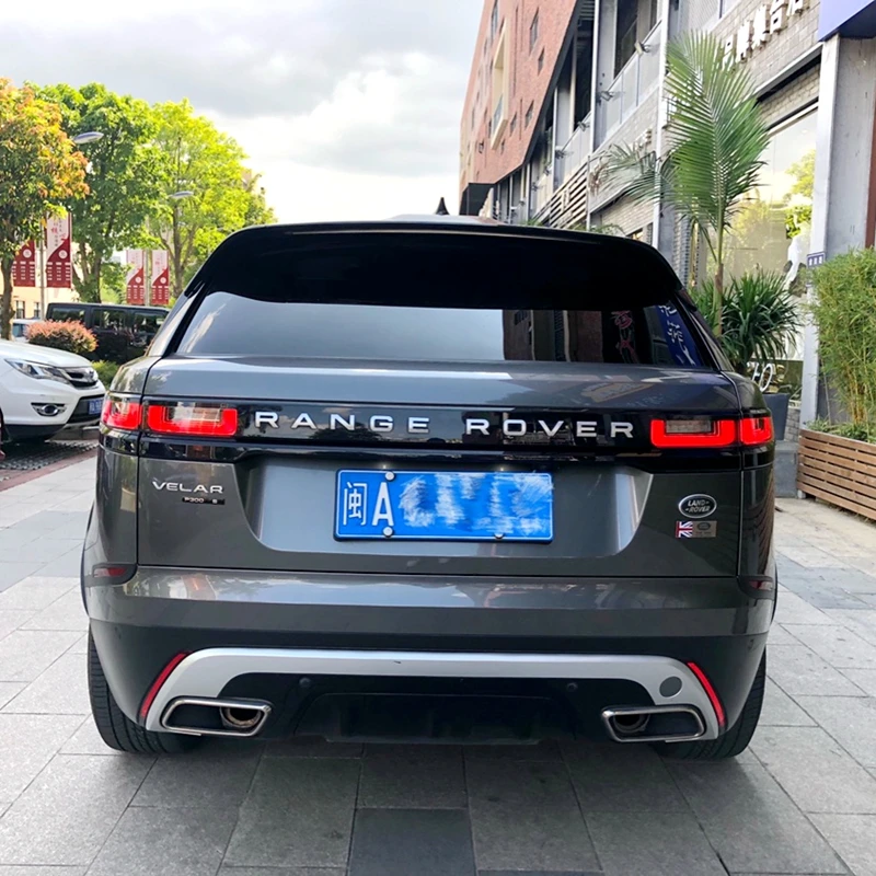 Difusor y alerón trasero ABS plateado/negro – Land Rover Velar 2017-19 - imagen 2