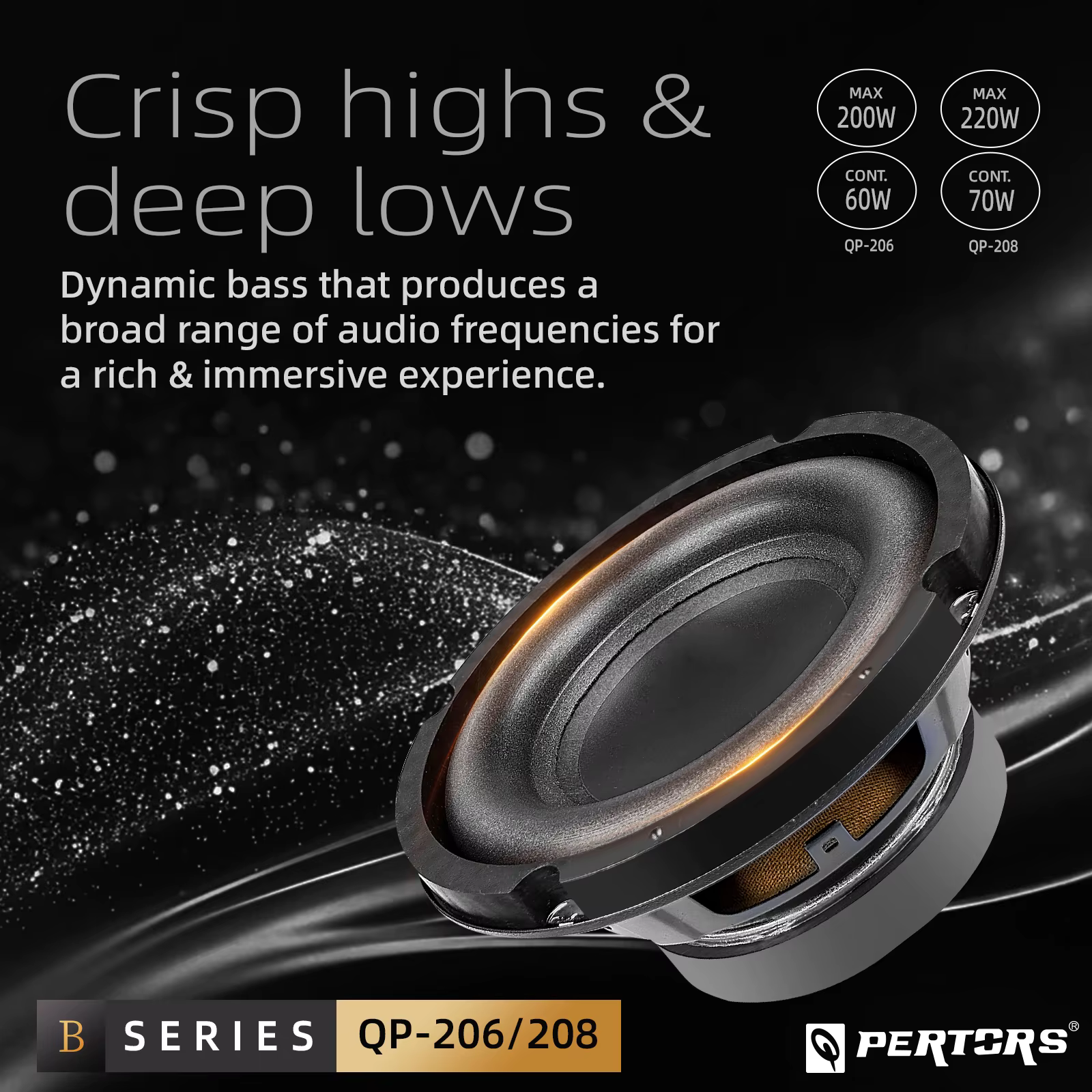 Subwoofer Q-PERTORS 6,5-8" para coche – Altavoz estéreo modificación automoción - imagen 2