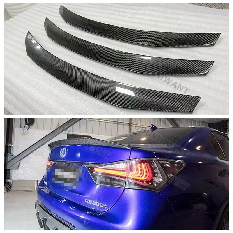 Para LEXUS GS GS350 GS300 GS450 Spoiler 2013 - 2016 Material de alta calidad Kits de carrocería de maletero trasero de ala trasera negra brillante - imagen 4