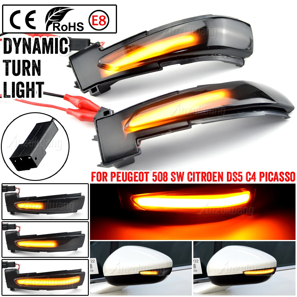 Intermitentes LED dinámicos Citroën C4 Grand Picasso II
