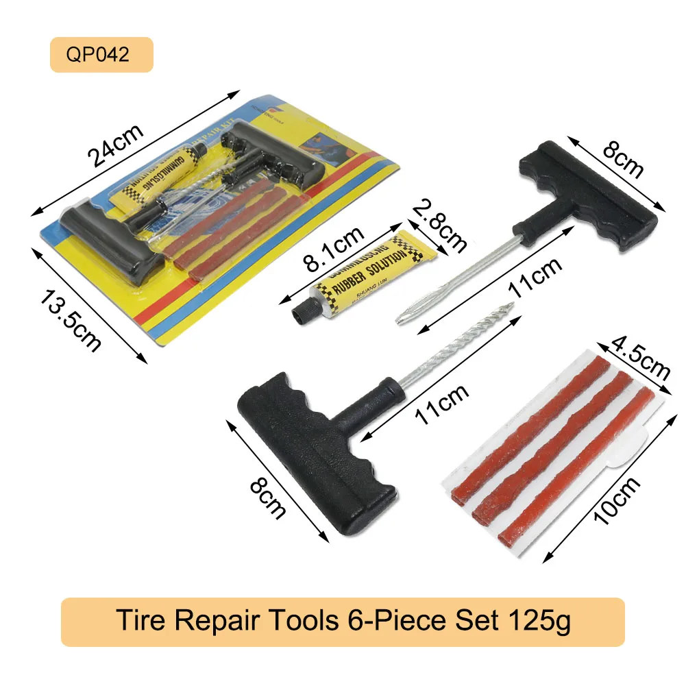 Kit de reparación de pinchazos para coche y SUV con estuche - imagen 2