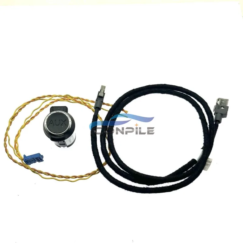 Base USB de doble interfaz con cable AUX para PEUGEOT y Citroën
