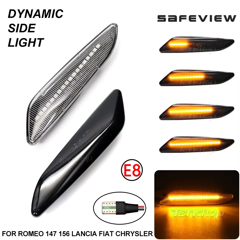 Intermitentes laterales LED dinámicos para Fiat Tipo y Alfa Romeo 147/156 - imagen 2