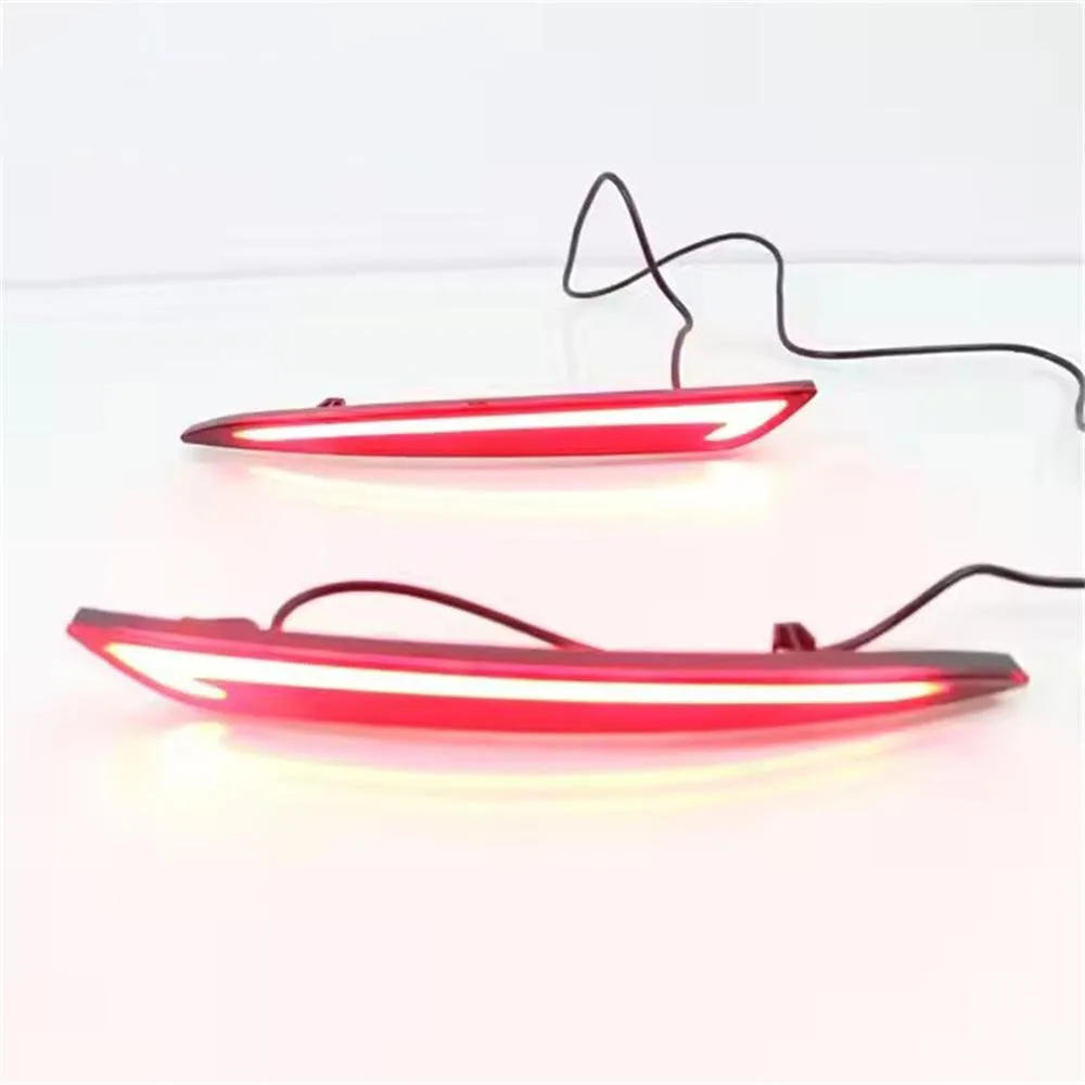 DRL LED para Ford Mondeo Fusion 2013-2018 luz LED para parachoques trasero lámpara antiniebla con frenado luz trasera de conducción lámpara de marcha atrás - imagen 2