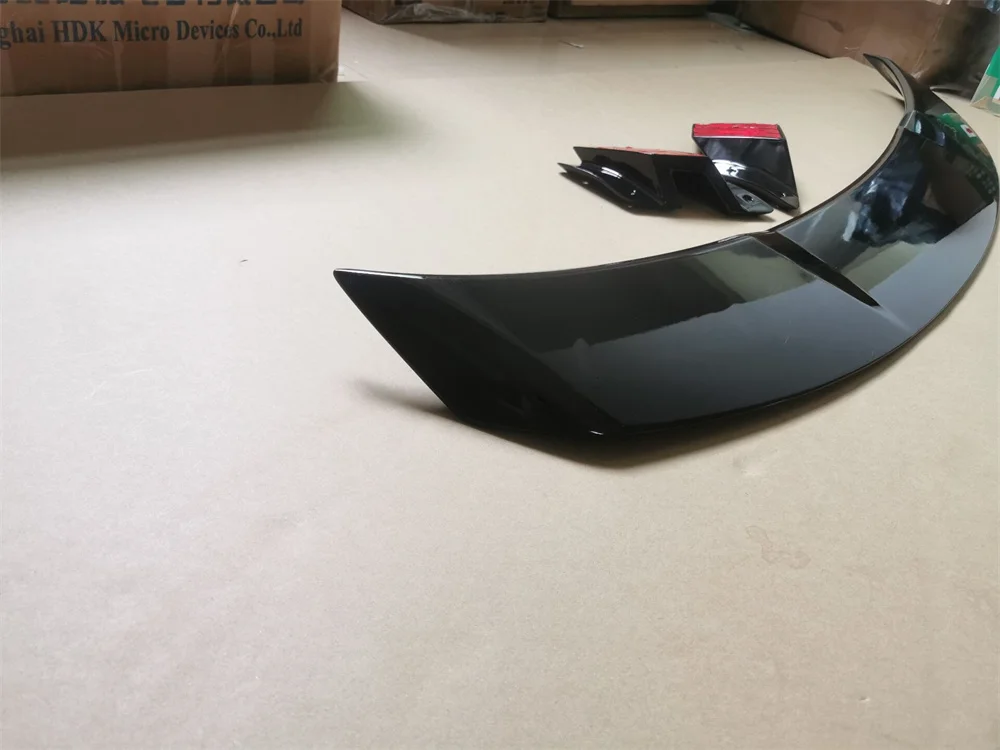 YOFER-alerón trasero para maletero de coche, embellecedor de puerta trasera, tapa divisora, labio negro brillante, para Volkswagen VW CC Arteon 2019-2021 - imagen 5